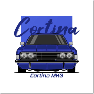 Front Blue Cortina MK3 Classic Posters and Art